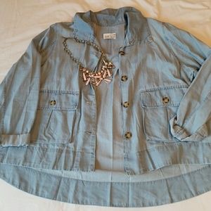 Chambray Jacket Size XL by JOLT Nordstrom